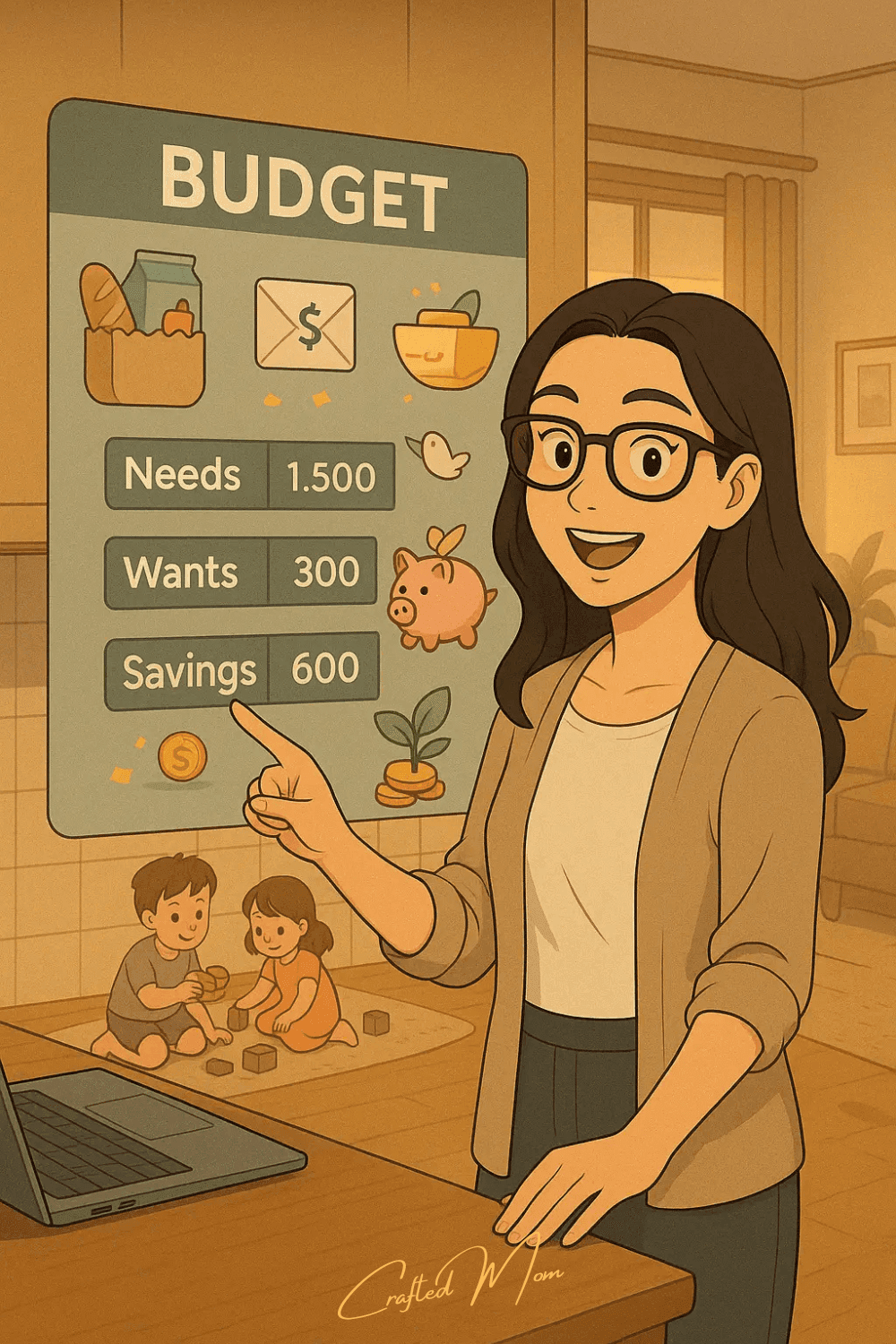 Budgeting for moms A Step-By-Step Guide - pin