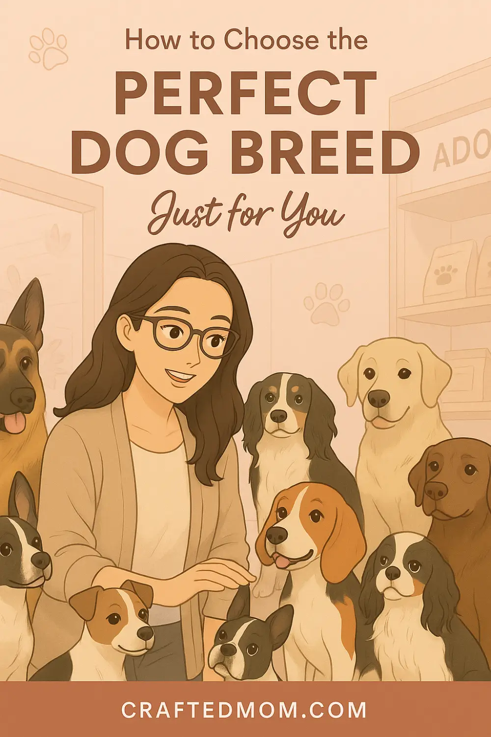 How to Choose the Perfect Dog Breed for Moms - Pin