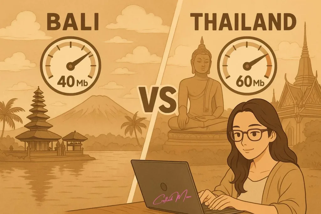 Internet & Co-Working Spaces - Bali vs. Thailand Which Is More Budget-Friendly for Moms