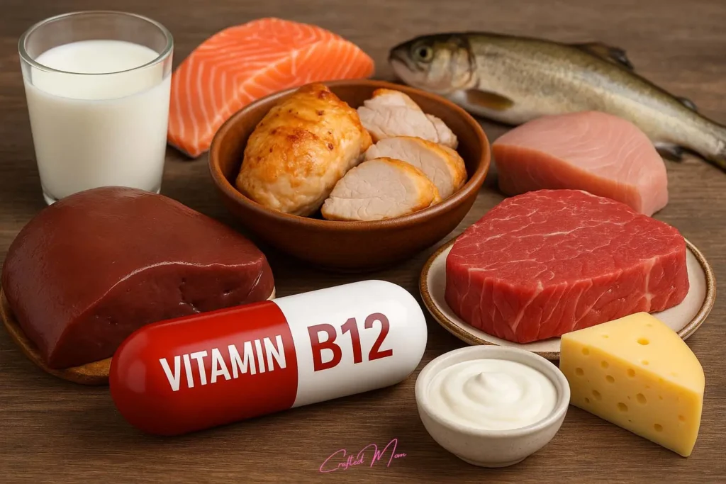 Vitamin B12 (Cobalamin) The Brain and Blood Powerhouse - The Mom’s Guide to Understanding Each Vitamin