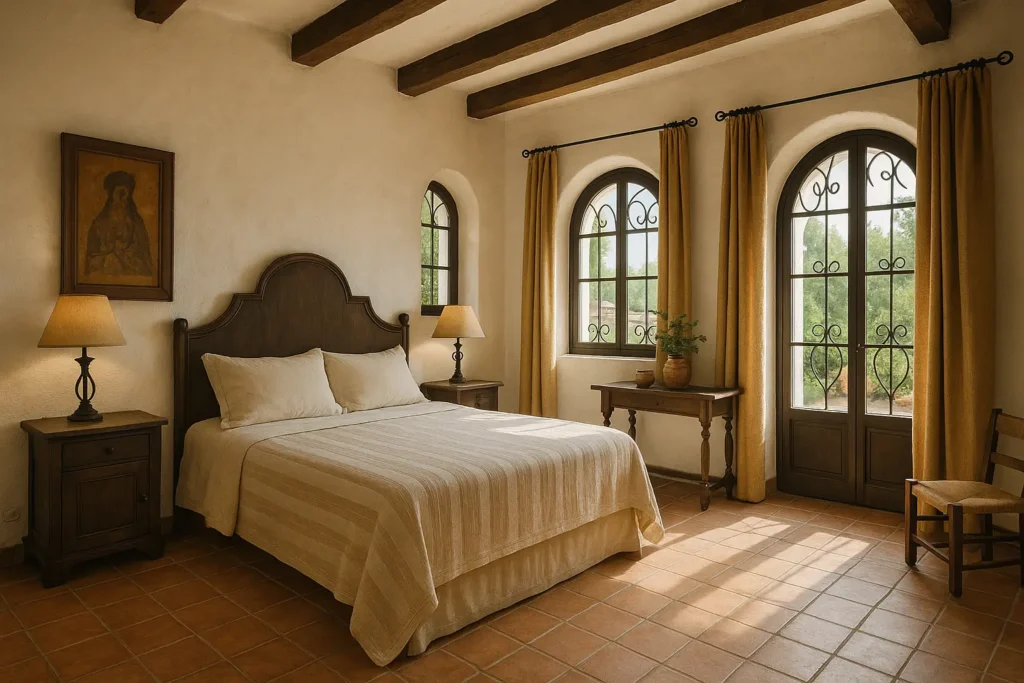 Color Palette and Textures - Mediterranean Spanish Style Bedroom Ideas