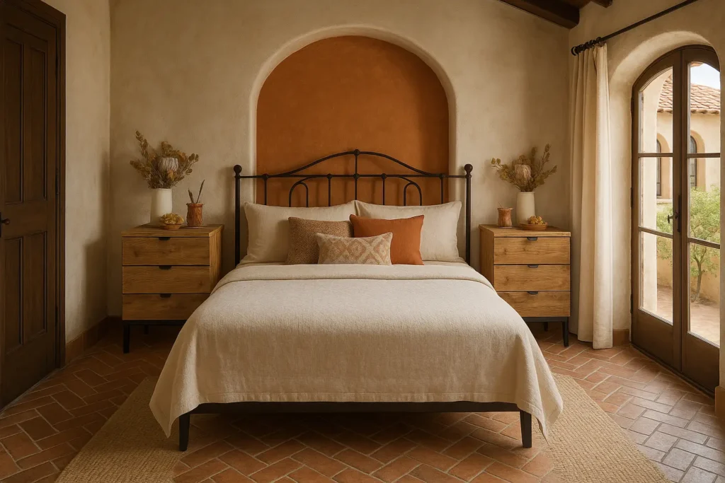 Wnutrees Farmhouse Nightstands (Set of 2): Rustic Warmth, Handmade Charm - Mediterranean Spanish Style Bedroom Ideas