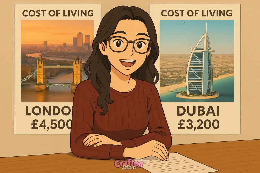 Cost of Living Comparison London vs. Dubai