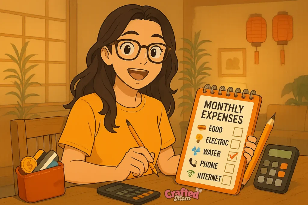 Step 2 Create a Simple Monthly Budget - How I Saved $12000 in 6 Months money saving tips