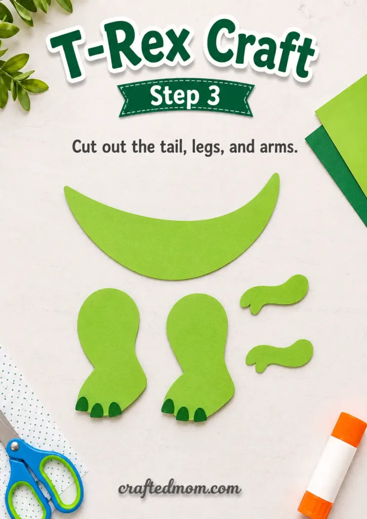 How to Make a DIY Paper T-Rex Craft - DIY Paper T-Rex Craft5