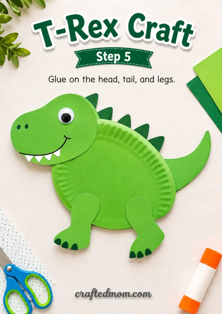 How to Make a DIY Paper T-Rex Craft - DIY Paper T-Rex Craft7