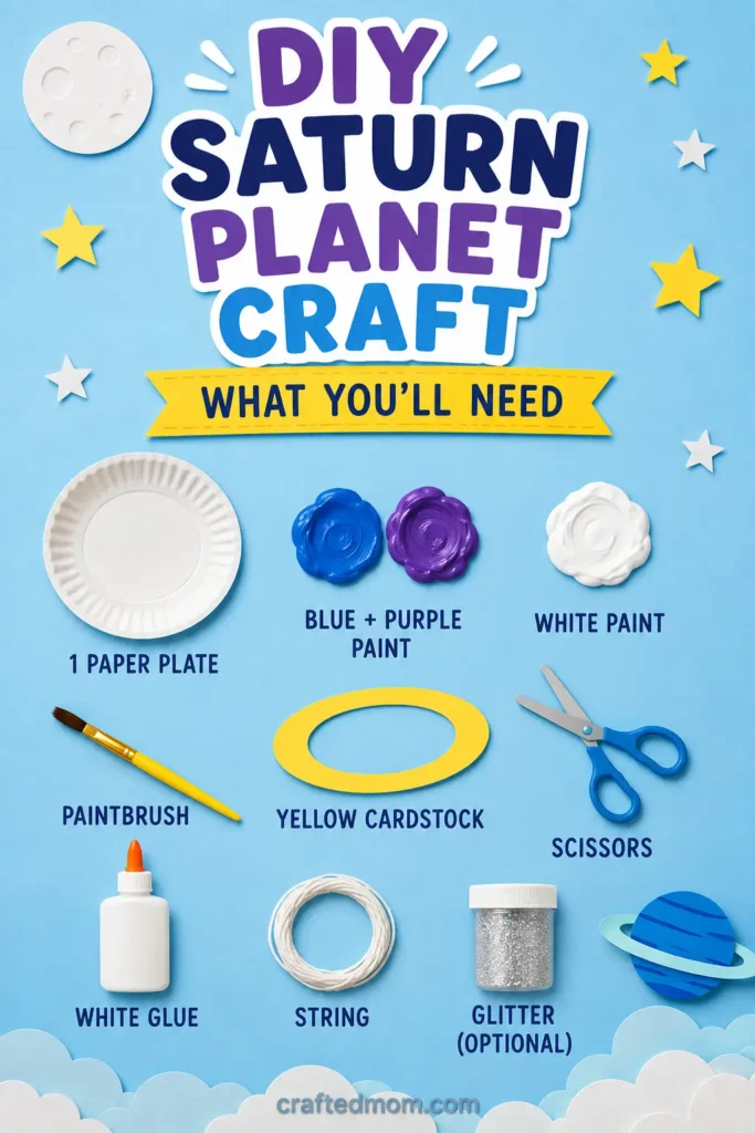 DIY Saturn Planet Craft - Supplies You’ll Need