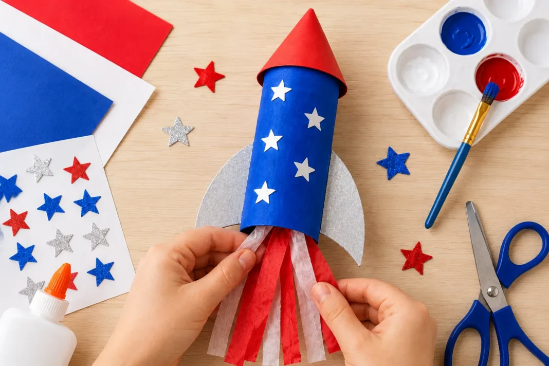 Easy 4th of july rocket craft for kids Cover Easy 4th of july rocket craft for kids Cover