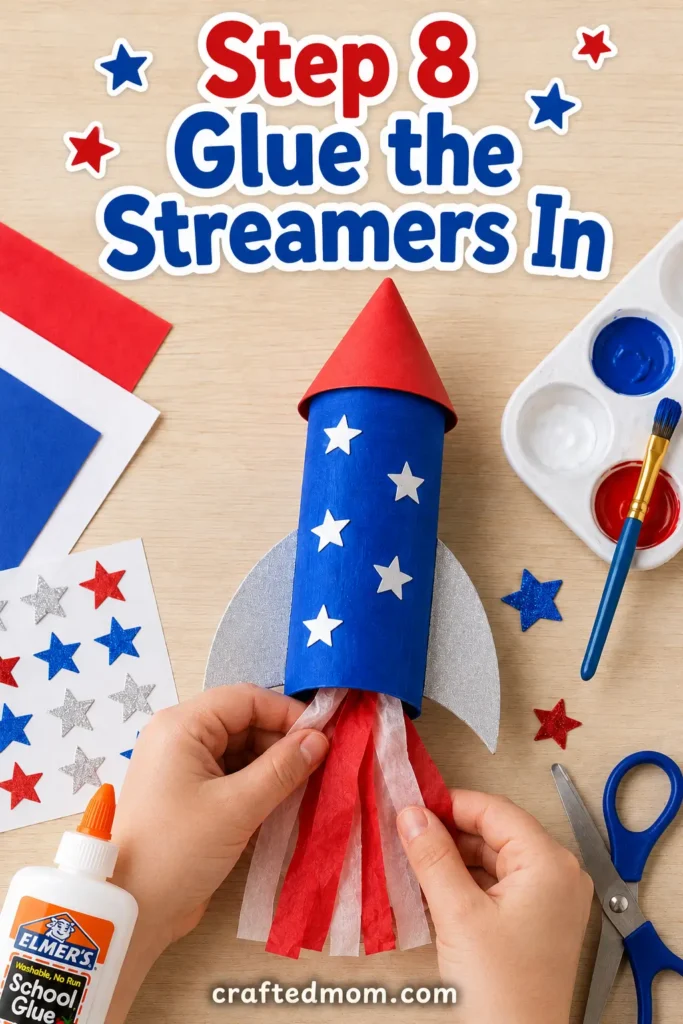 Easy 4th of July rocket craft for kids How to Make an Easy 4th of July Rocket Craft - Easy 4th of july rocket craft for kids10