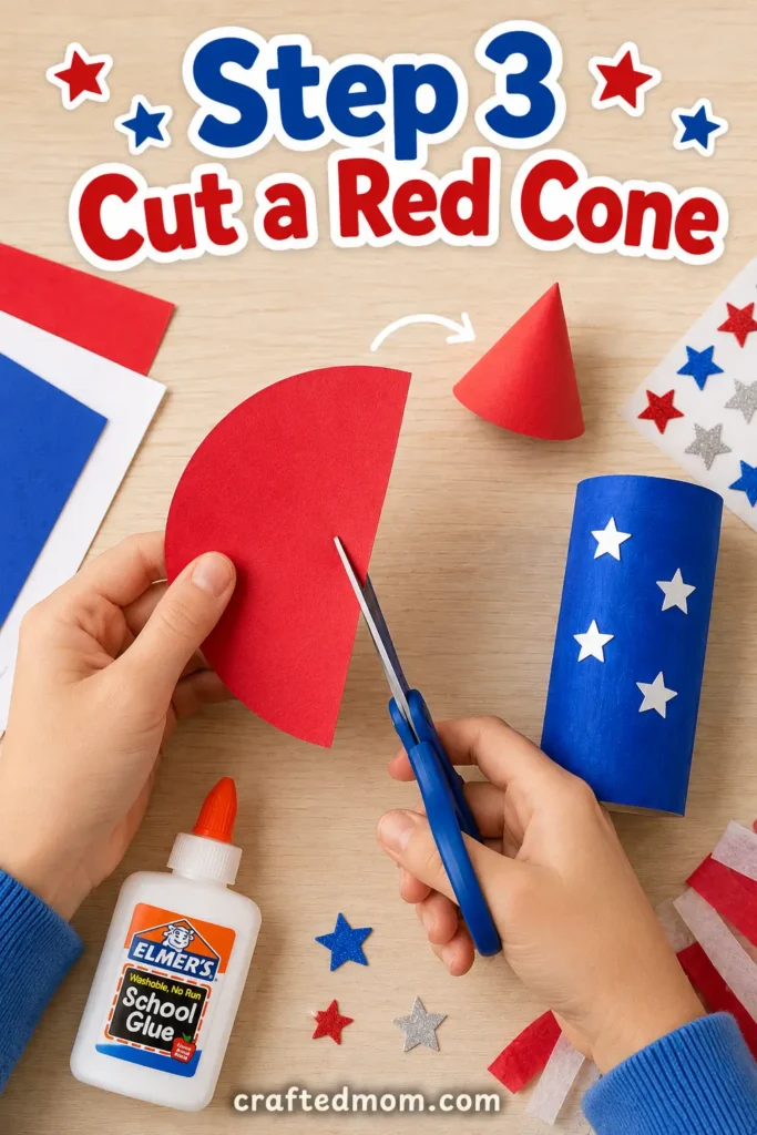Easy 4th of July rocket craft for kids Easy 4th of july rocket craft for kids5
