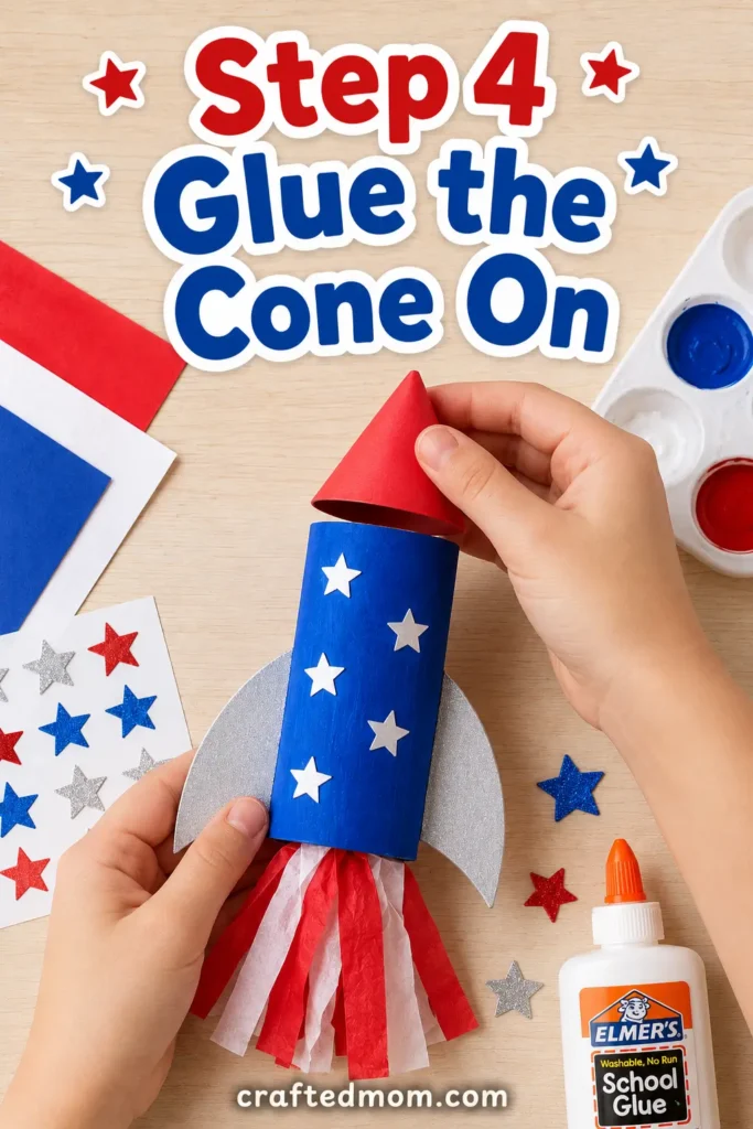 Easy 4th of July rocket craft for kids How to Make an Easy 4th of July Rocket Craft - Easy 4th of july rocket craft for kids6