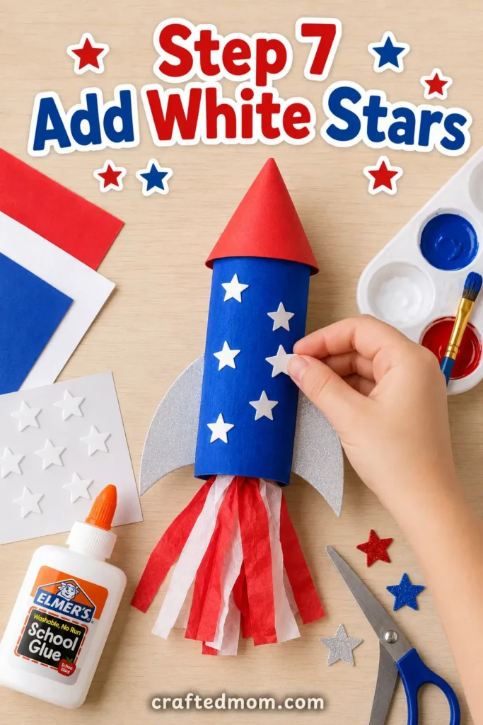 Easy 4th of July rocket craft for kids How to Make an Easy 4th of July Rocket Craft - Easy 4th of july rocket craft for kids9