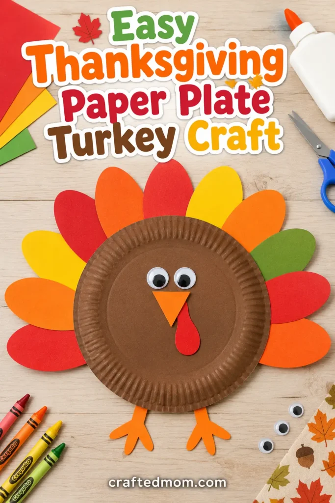 Easy thanksgiving paper plate turkey craft - Why Kids Will Love This Thanksgiving Paper Plate Turkey Craft