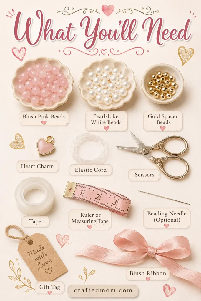 Handmade Gift DIY Beaded Bracelet Gift - Supplies You’ll Need