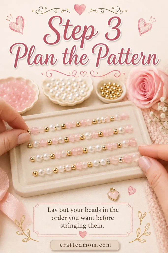 Handmade Gift DIY Beaded Bracelet Gift - Step 3: Plan the Pattern
