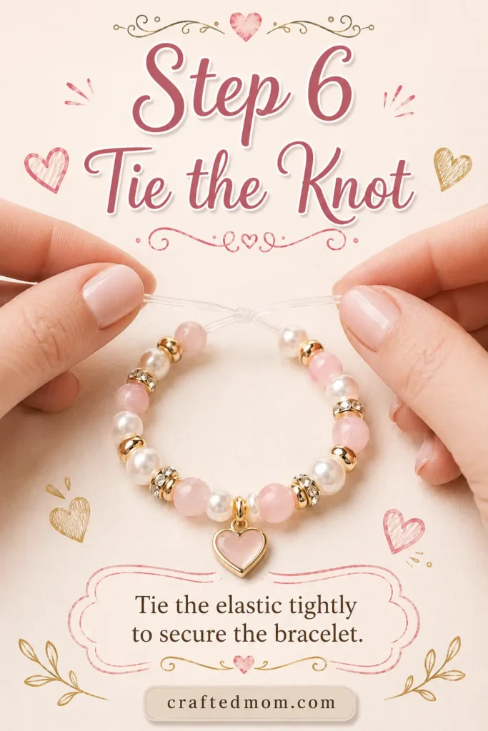 Handmade Gift DIY Beaded Bracelet Gift - Step 6: Tie the Knot