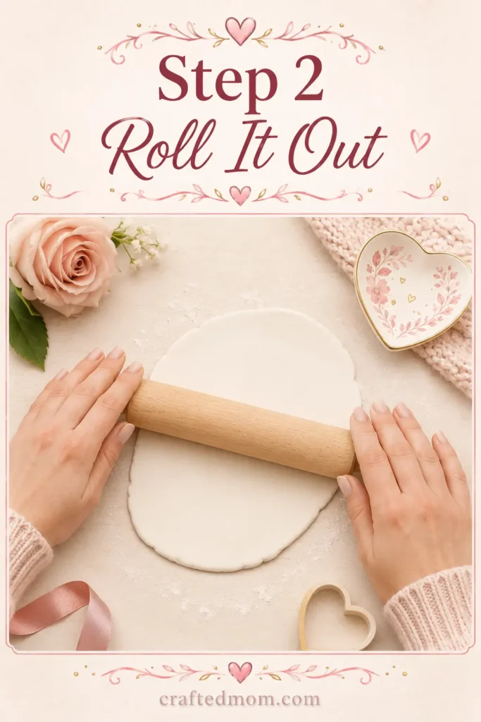 Handmade Gift DIY Heart Ring Dish - Step 2: Roll It Out