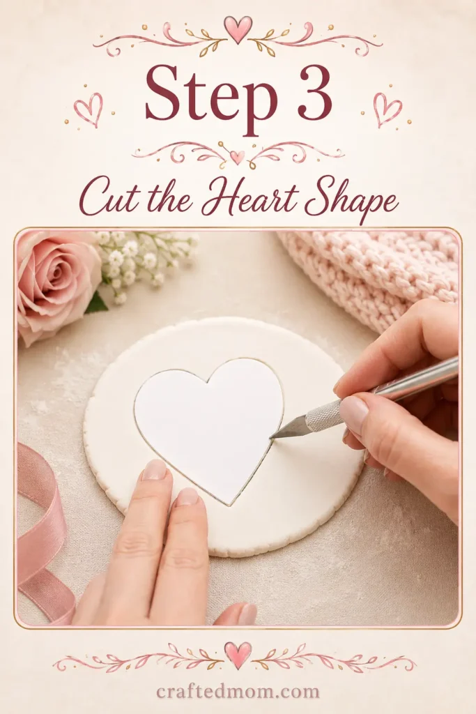 Handmade Gift DIY Heart Ring Dish - Step 3: Cut the Heart Shape