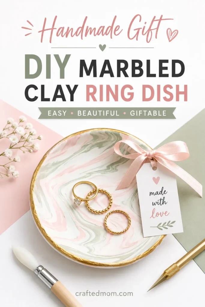 Handmade Gift DIY Marbled Clay Ring Dish - Why You’ll Love This DIY Marbled Clay Ring Dish