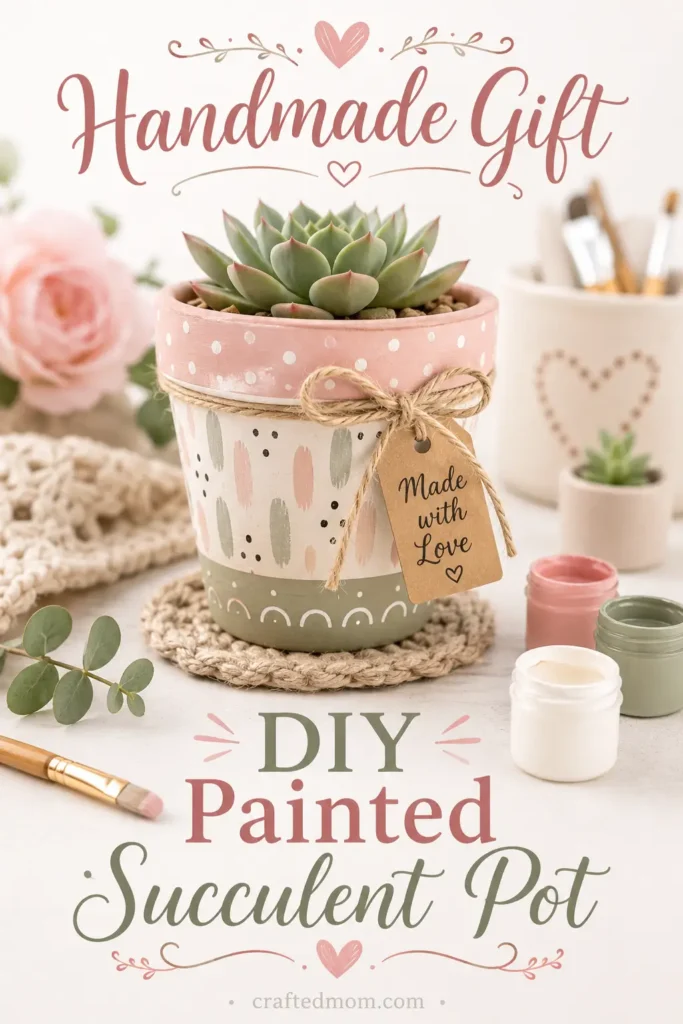 Handmade Gift DIY Painted Succulent Pot - Why You’ll Love This DIY Painted Succulent Pot