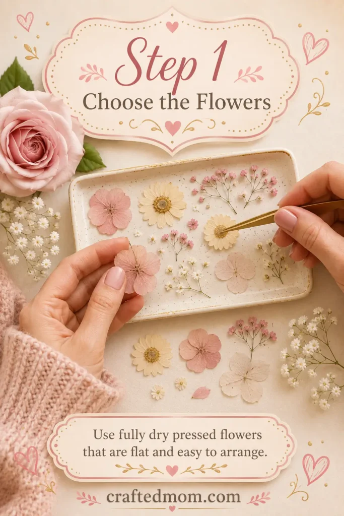 Handmade Gift DIY Pressed Flower Bookmark Gift - Step 1: Choose the Flowers