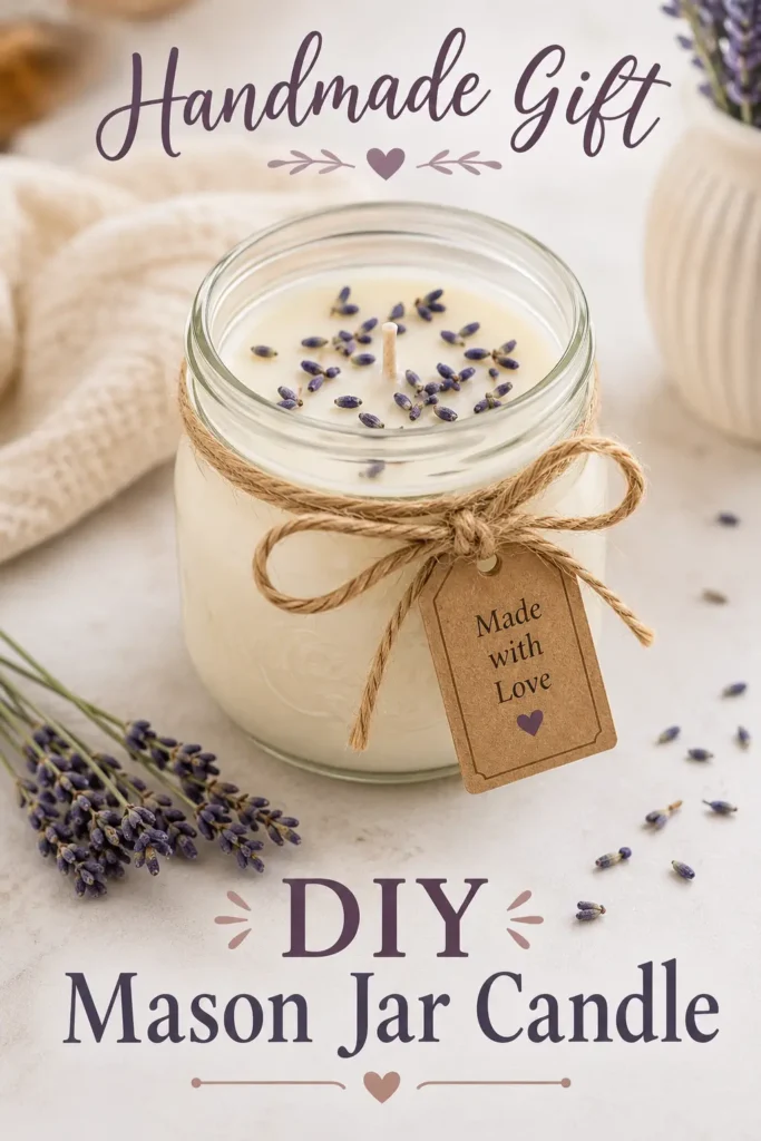 Handmade gift DIY mason Jar Candle - Why You’ll Love This DIY Mason Jar Candle