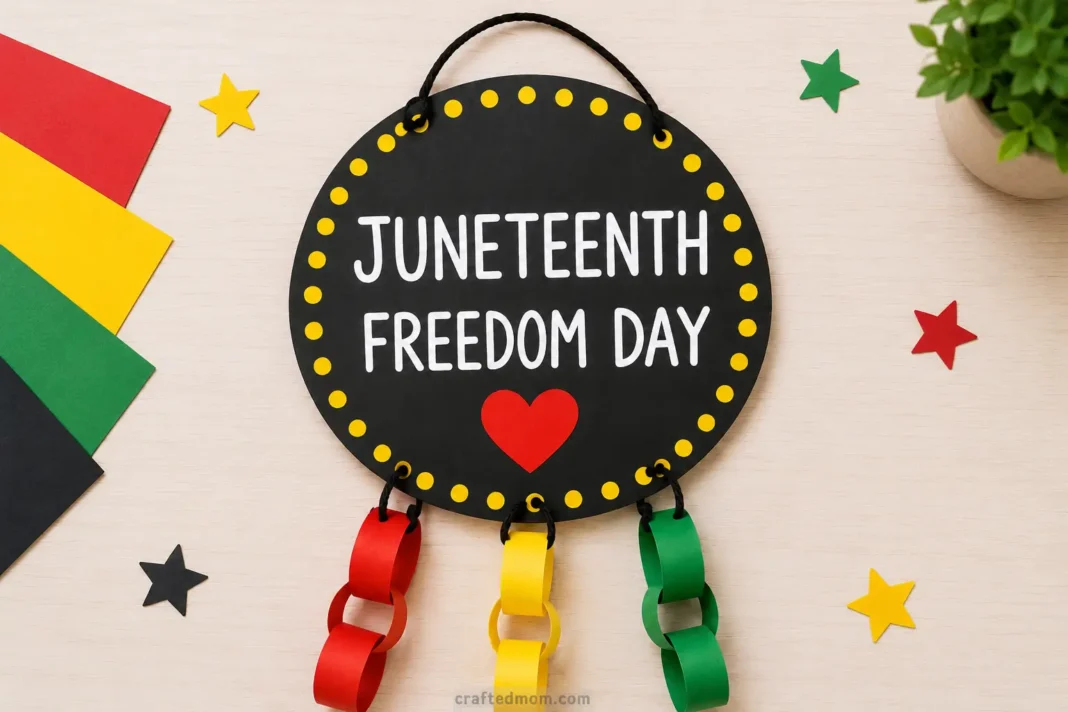 easy Juneteenth craft for kids - cover