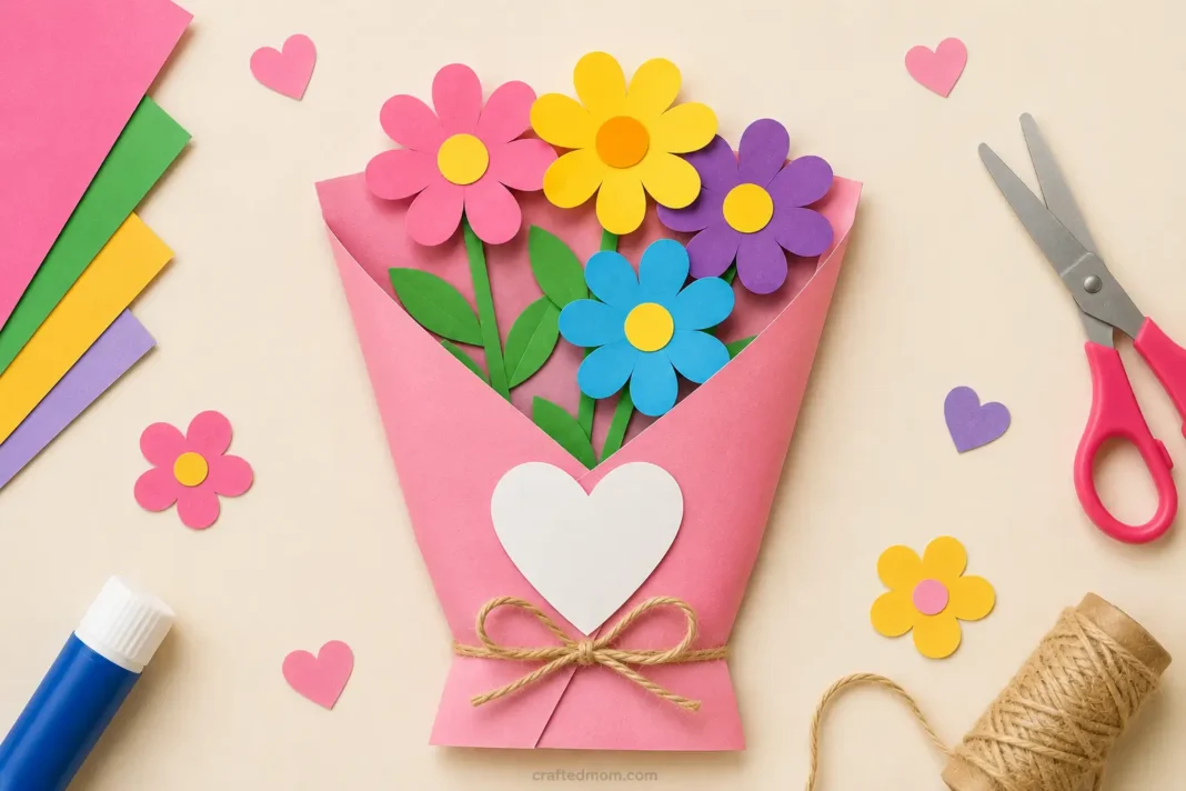 mothers day flower bouquet craft cover