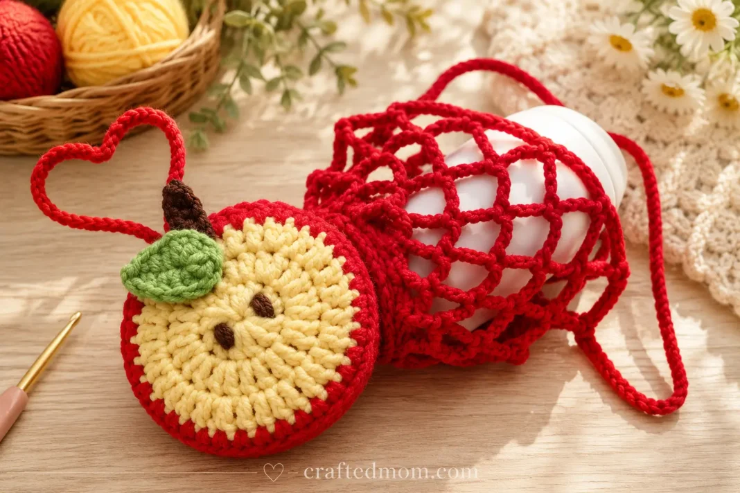 Apple Pouch Water Bottle Holder Crochet Pattern Apple Pouch Water Bottle Holder Crochet Pattern