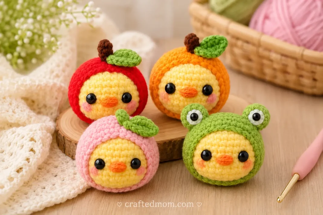 Baby Chicks and Ducks with Hats Crochet Pattern Baby Chicks and Ducks with Hats Crochet Pattern