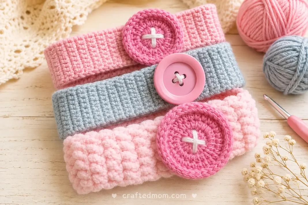 Button Headband Crochet Pattern