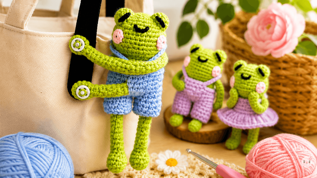 Dress Up Leggy Frog Bag Friend Crochet Pattern Dress Up Leggy Frog Bag Friend Crochet Pattern