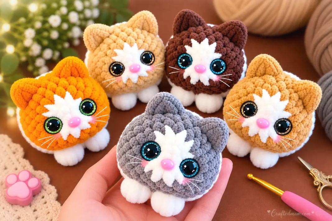 Mini Cat Crochet Pattern - cover