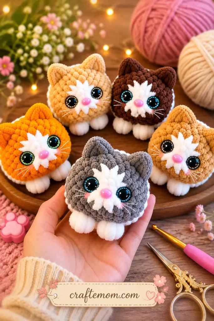 Mini Crochet Cat Pattern at a Glance
