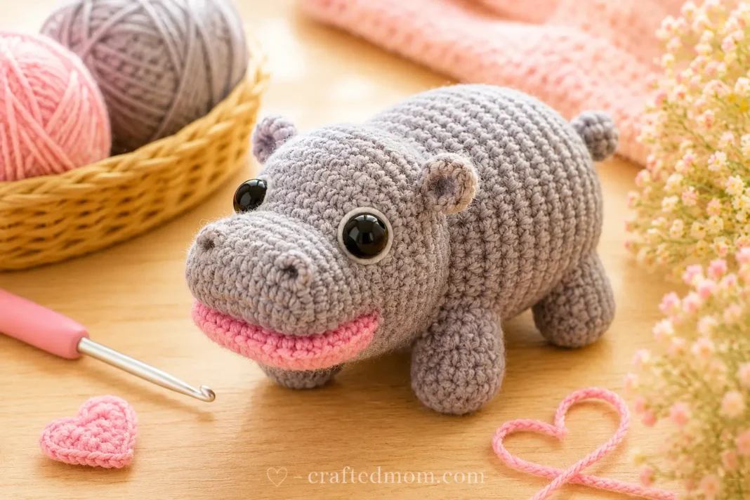 Moo Deng Baby Hippo Crochet Pattern