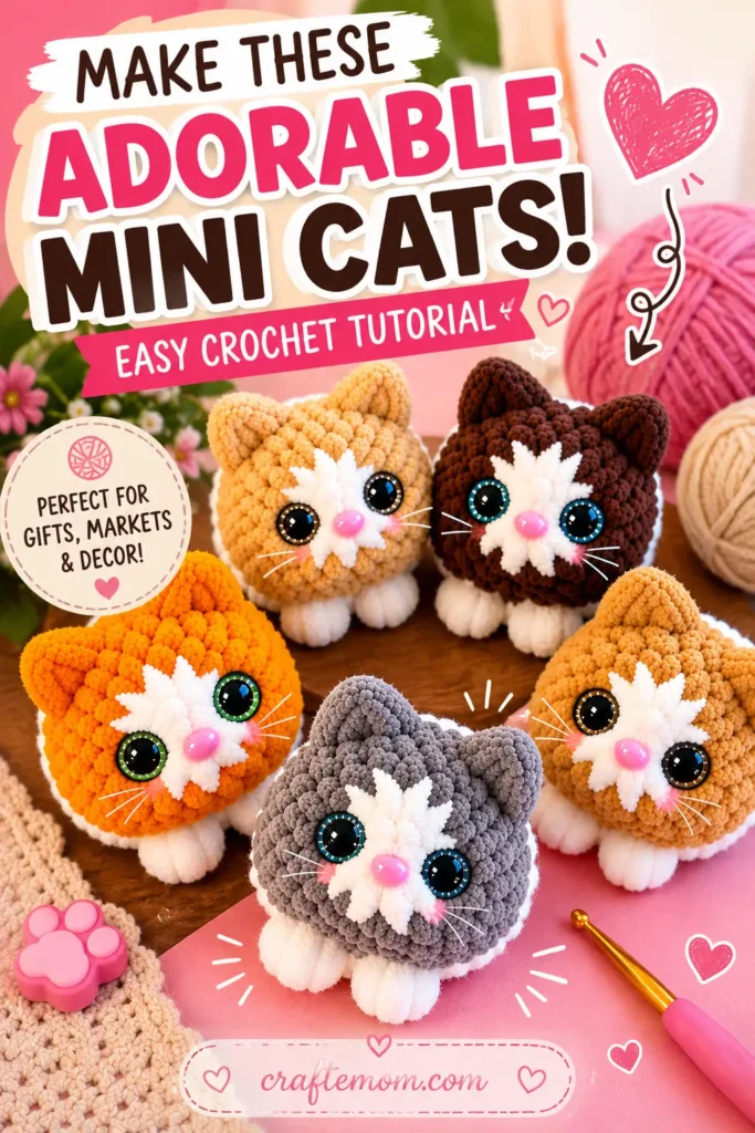 Your Mini Crochet Cat Is Finished!