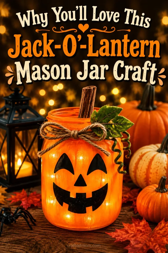 Why You will Love This Jack-O-Lantern Mason Jar Craft