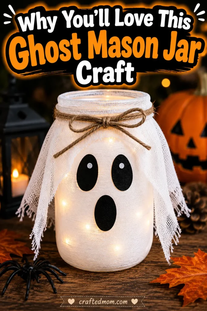 Ghost Mason Jar Craft: Easy Halloween Decoration Why You will Love This Ghost Mason Jar Craft